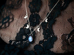 Charger l&#39;image dans la galerie, Collier Pampilles Lune - Pierre de Lune - Argent 925
