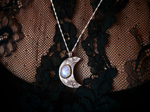 Collier Lune - Pierre de Lune - Argent 925