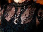Charger l&#39;image dans la galerie, Collier Lune - Aigue marine mousse - Argent 925
