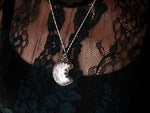Charger l&#39;image dans la galerie, Collier Lune - Cristal de Roche - Argent 925
