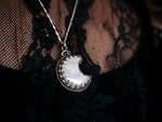 Charger l&#39;image dans la galerie, Collier Lune - Cristal de Roche - Argent 925
