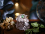 Charger l&#39;image dans la galerie, Bague fine réglable Emeraude - Argent 925
