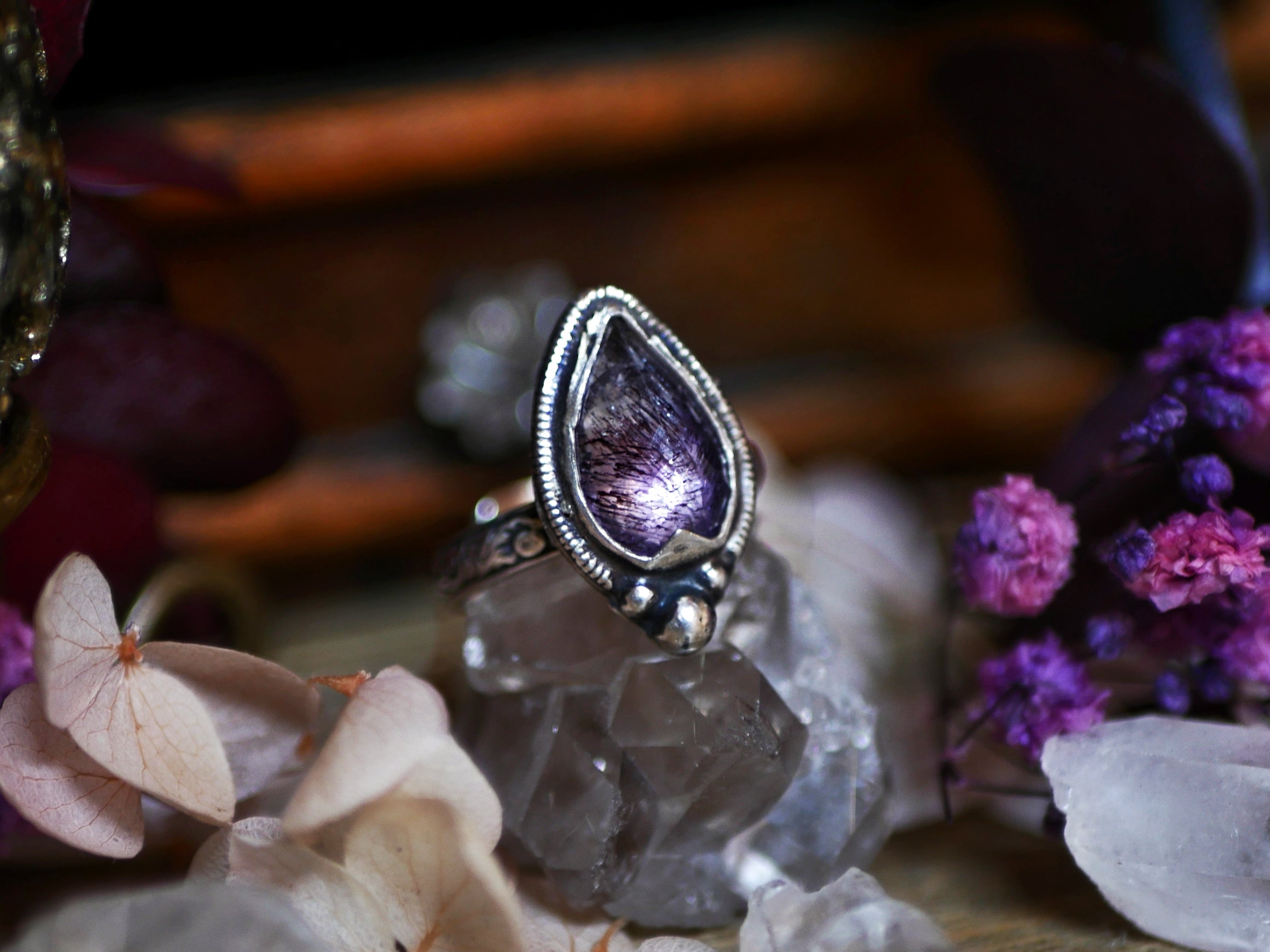 Bague réglable Super Seven VII - Argent 925
