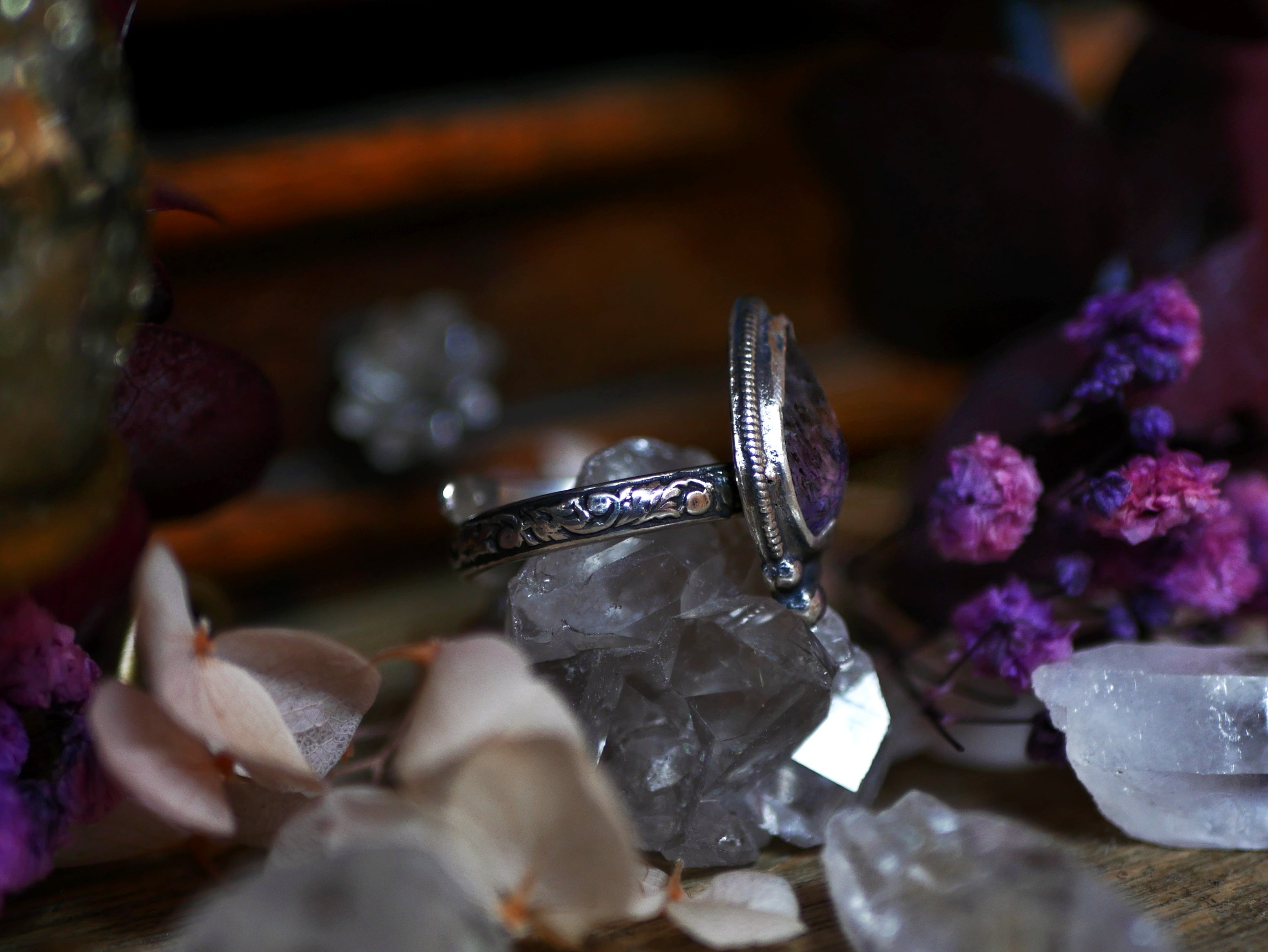Bague réglable Super Seven VII - Argent 925