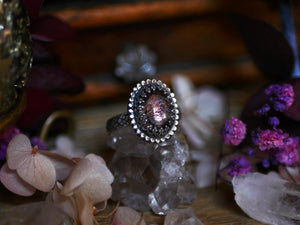 Bague réglable Super Seven V - Argent 925