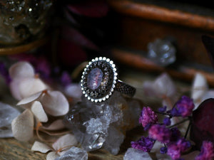 Bague réglable Super Seven V - Argent 925