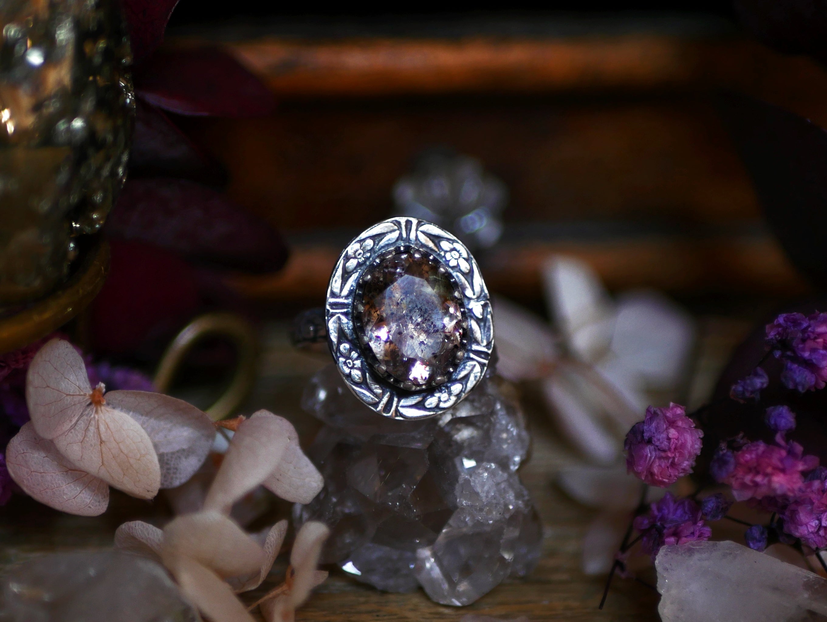 Bague réglable Super Seven IV - Argent 925