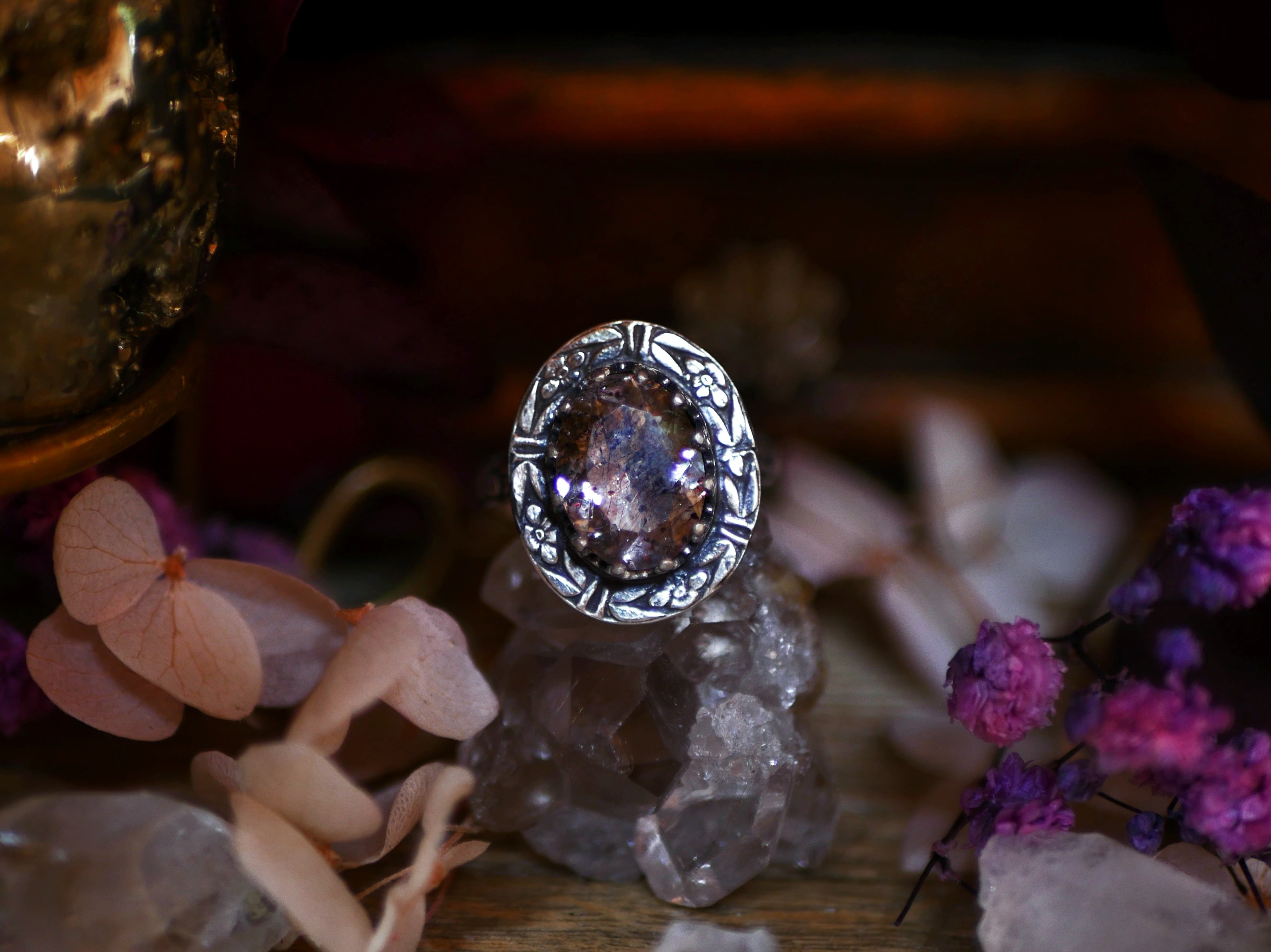 Bague réglable Super Seven IV - Argent 925