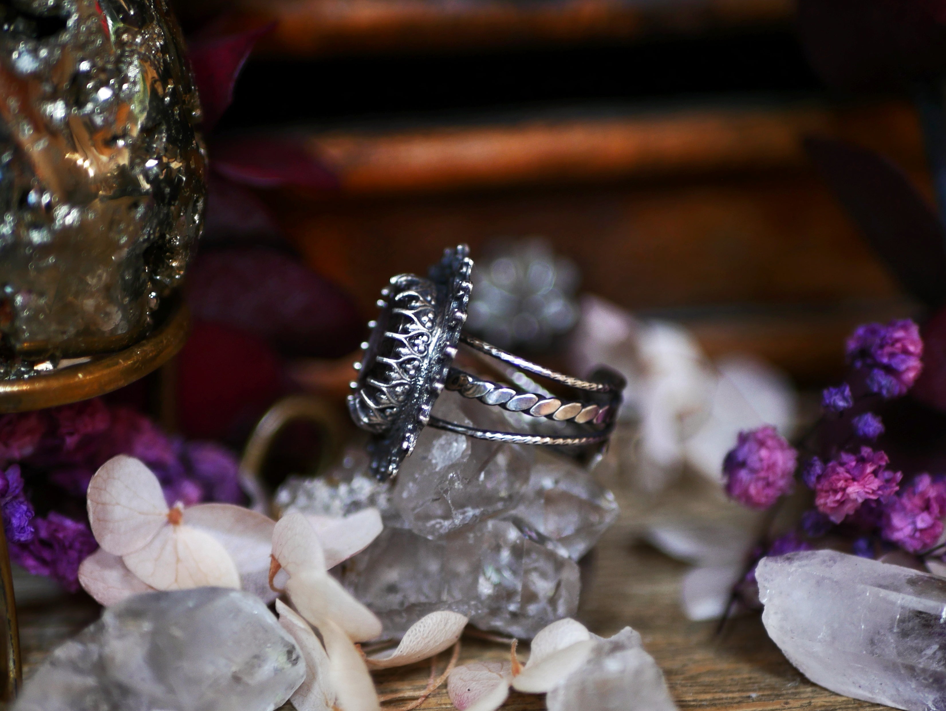 Bague réglable Super Seven I - Argent 925