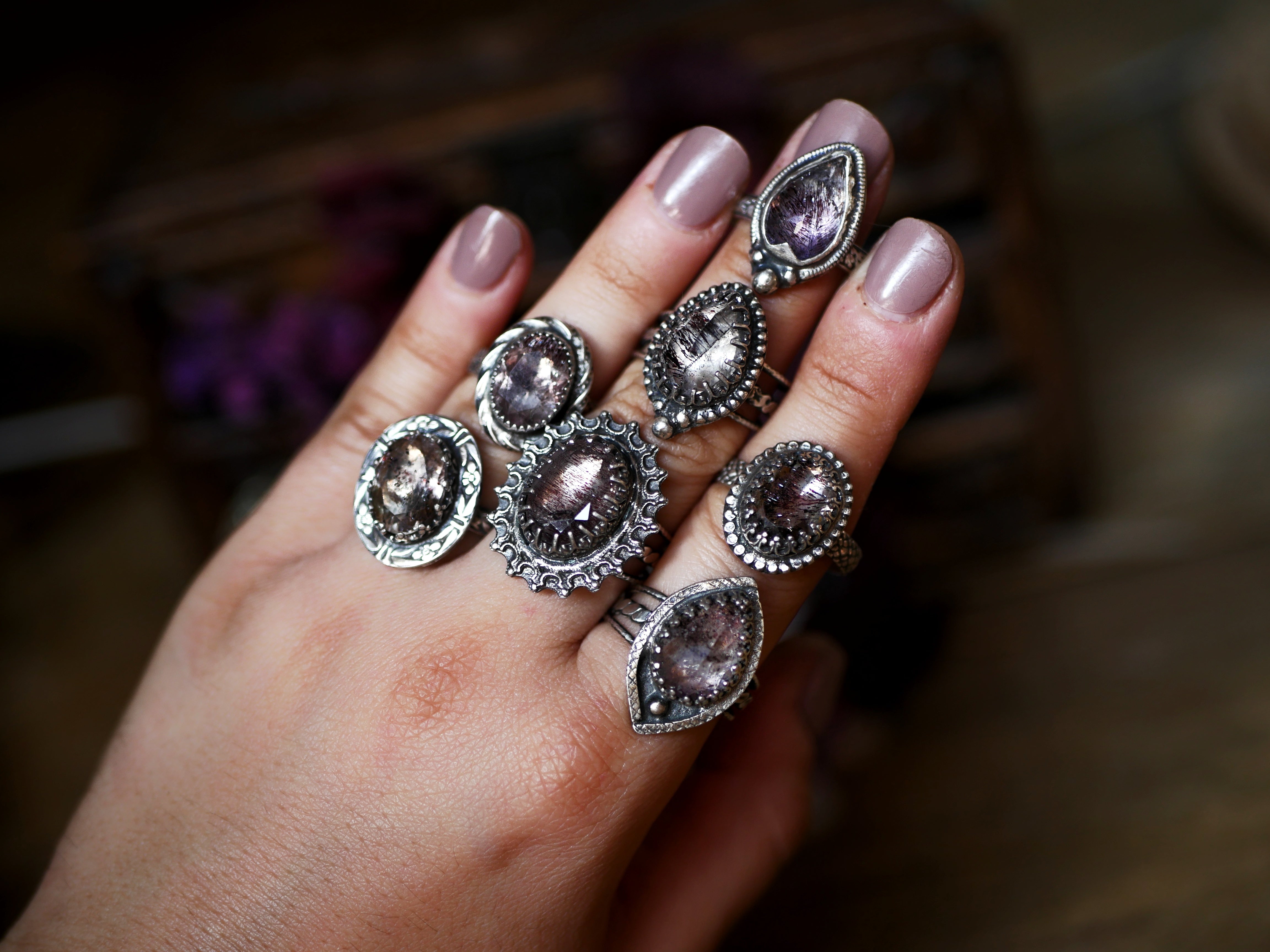 Bague réglable Super Seven IV - Argent 925