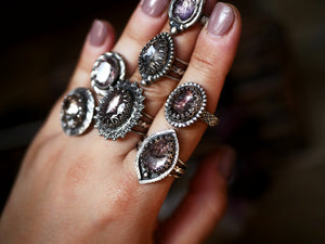 Bague réglable Super Seven IV - Argent 925