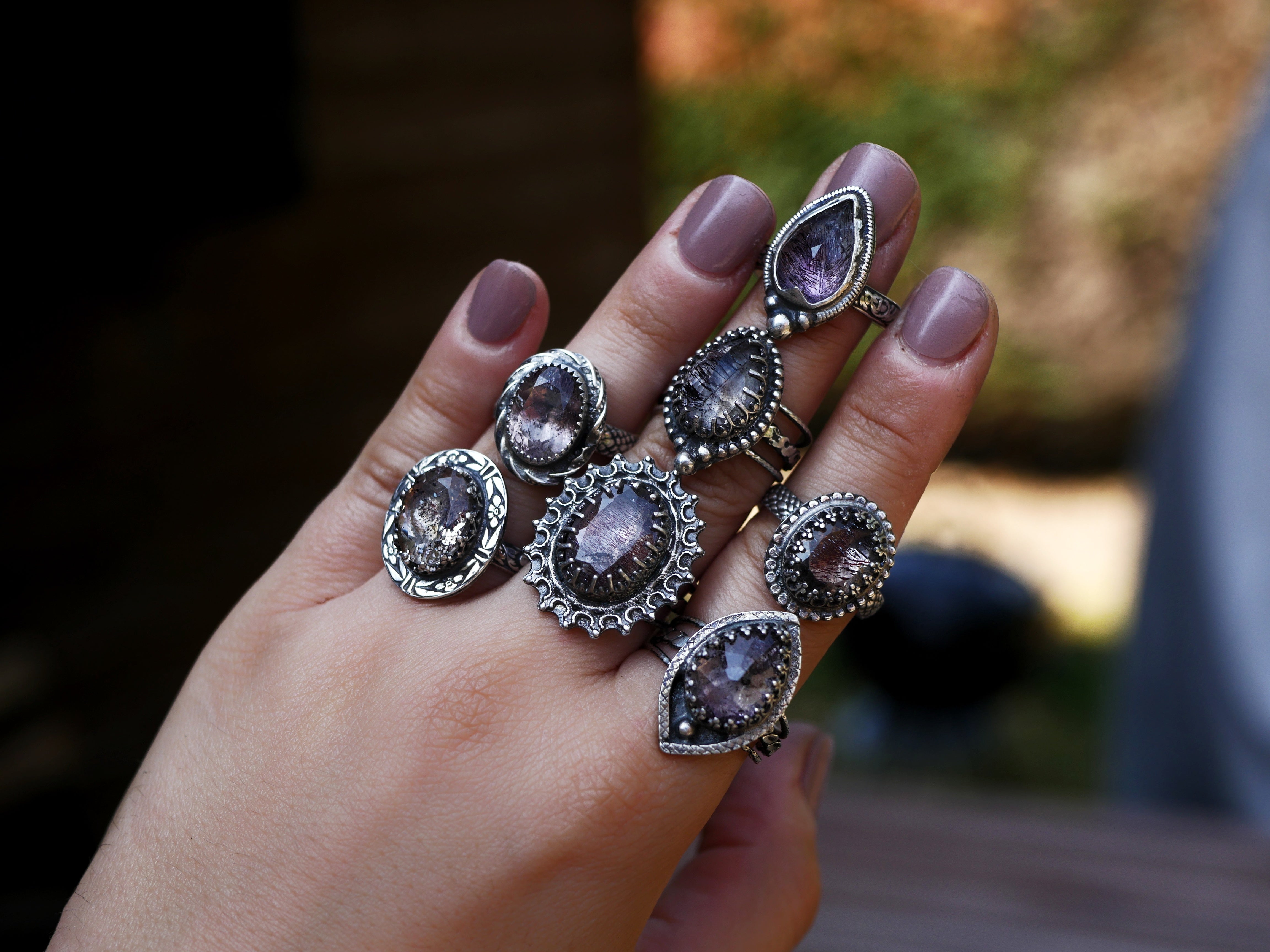 Bague réglable Super Seven IV - Argent 925