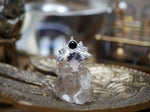 Charger l'image dans la galerie, RÉSERVÉE NADIA - Bague Merlinite &amp; Zircon noir - Argent 925
