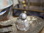 Charger l'image dans la galerie, RÉSERVÉE MARILYN - Bague Sirène - Perle d'eau douce - Argent 925
