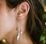 Charger l'image dans la galerie, Tour d'oreille Elfique - Fluorine - Argent 925
