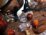 Charger l'image dans la galerie, RÉSERVÉ MEL. - Bague Chat Sorcier &amp; Zircon noir - Argent 925
