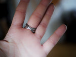 Charger l'image dans la galerie, RÉSERVÉ MEL. - Bague Chat Sorcier &amp; Zircon noir - Argent 925

