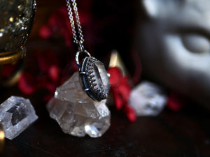 Collier "Poison" Cristal de Roche - Argent 925