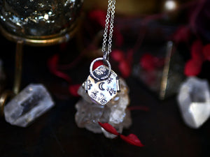 Collier "Poison" Pierre de Lune - Argent 925