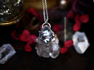 Collier "Poison" Quartz Tourmaline - Argent 925