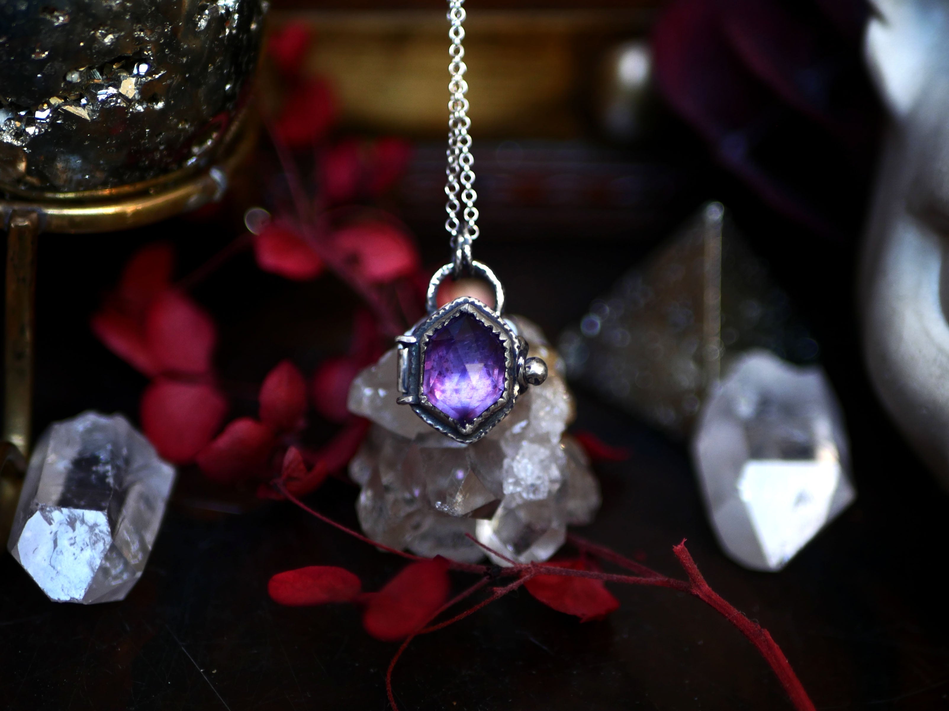 Collier "Poison" Alexandrite - Argent 925