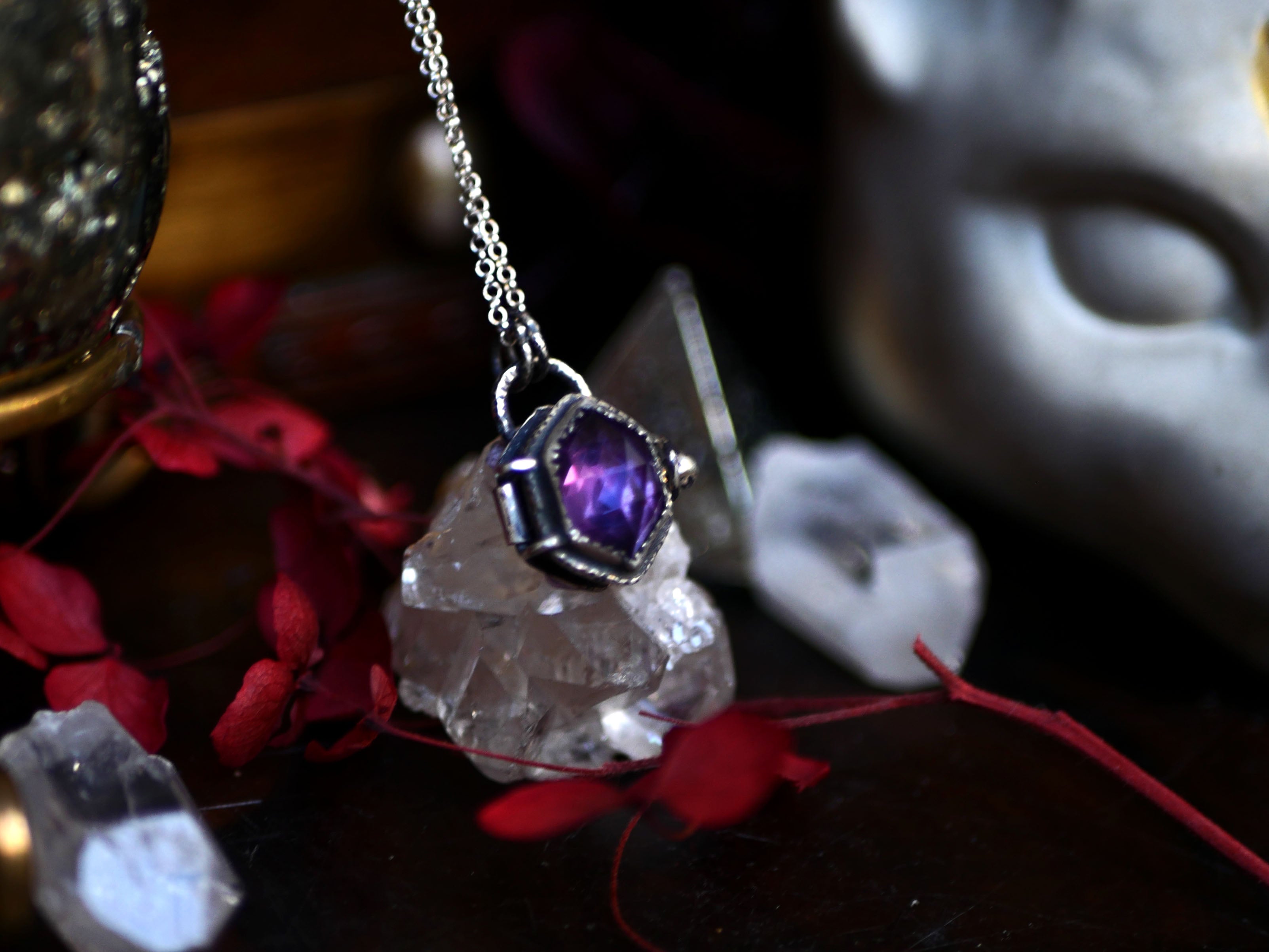 Collier "Poison" Alexandrite - Argent 925