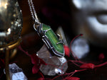 Charger l&#39;image dans la galerie, Collier &quot;Poison&quot; Serpentine - Argent 925
