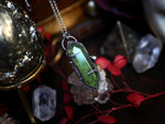 Charger l&#39;image dans la galerie, Collier &quot;Poison&quot; Serpentine - Argent 925
