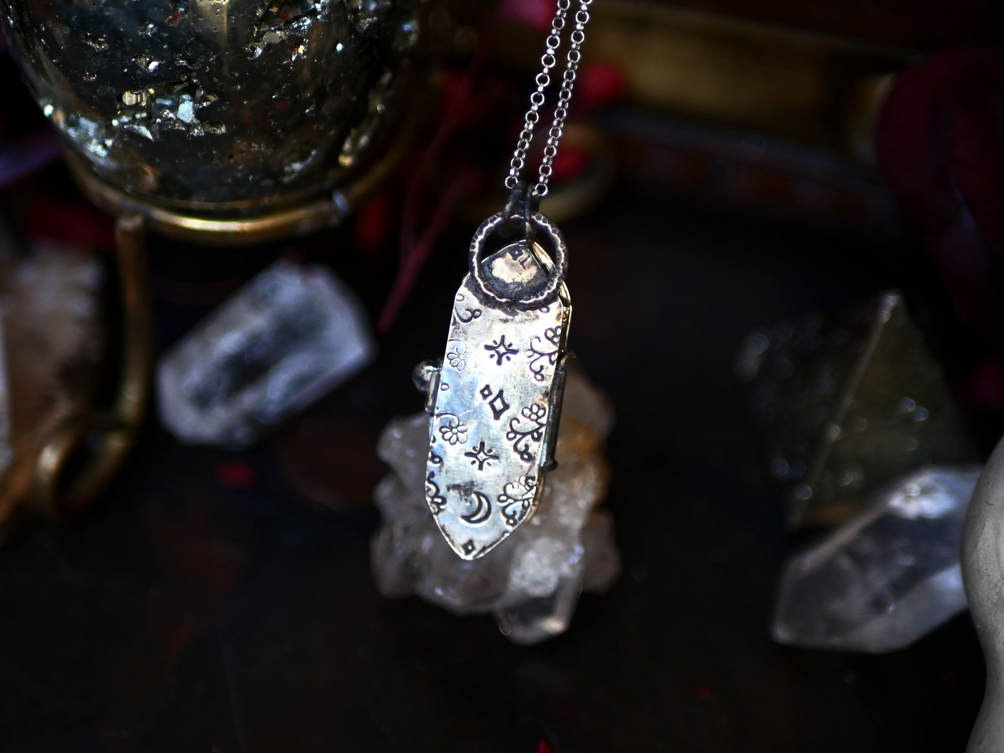 Collier "Poison" Serpentine - Argent 925