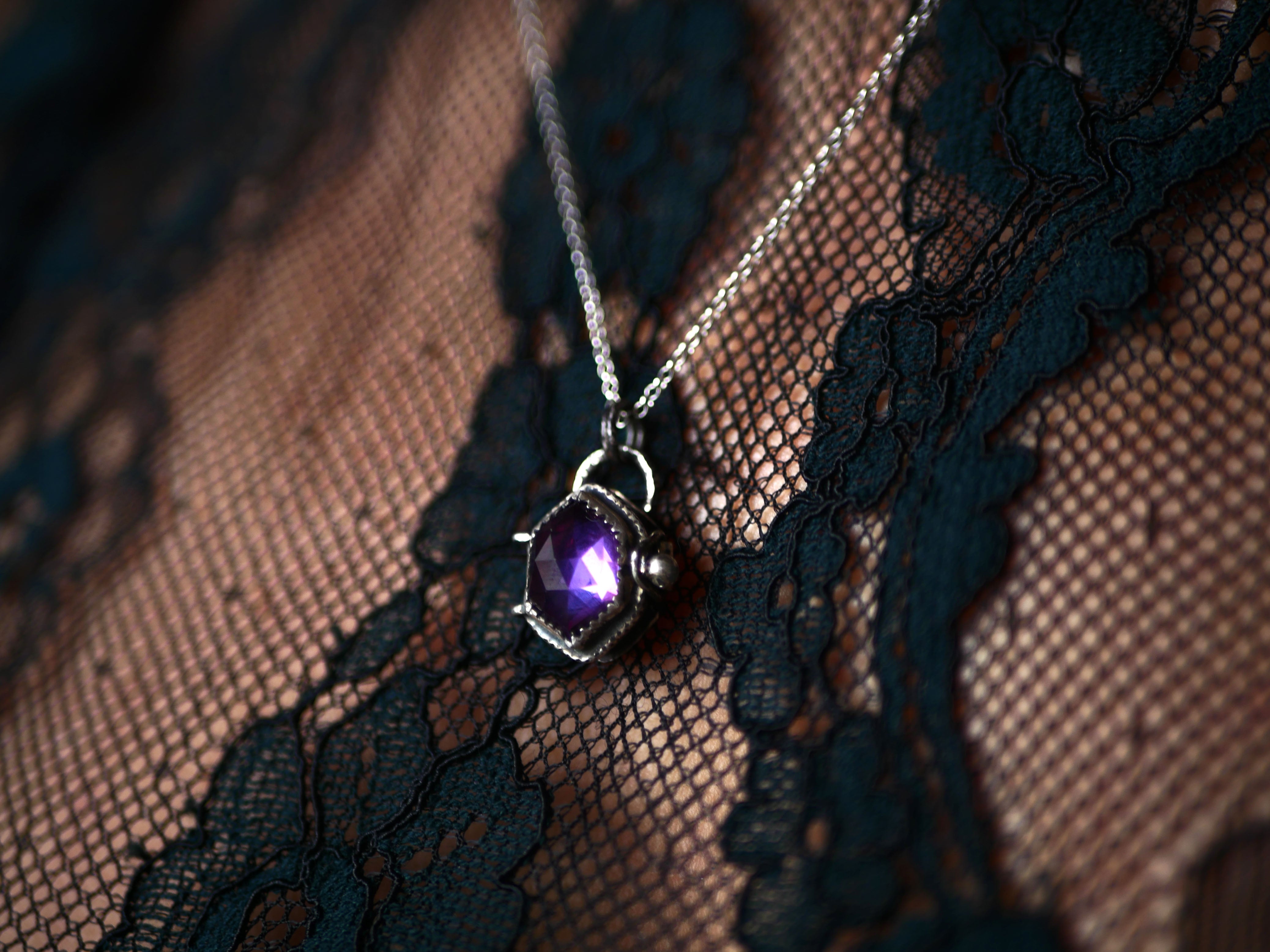 Collier "Poison" Alexandrite - Argent 925