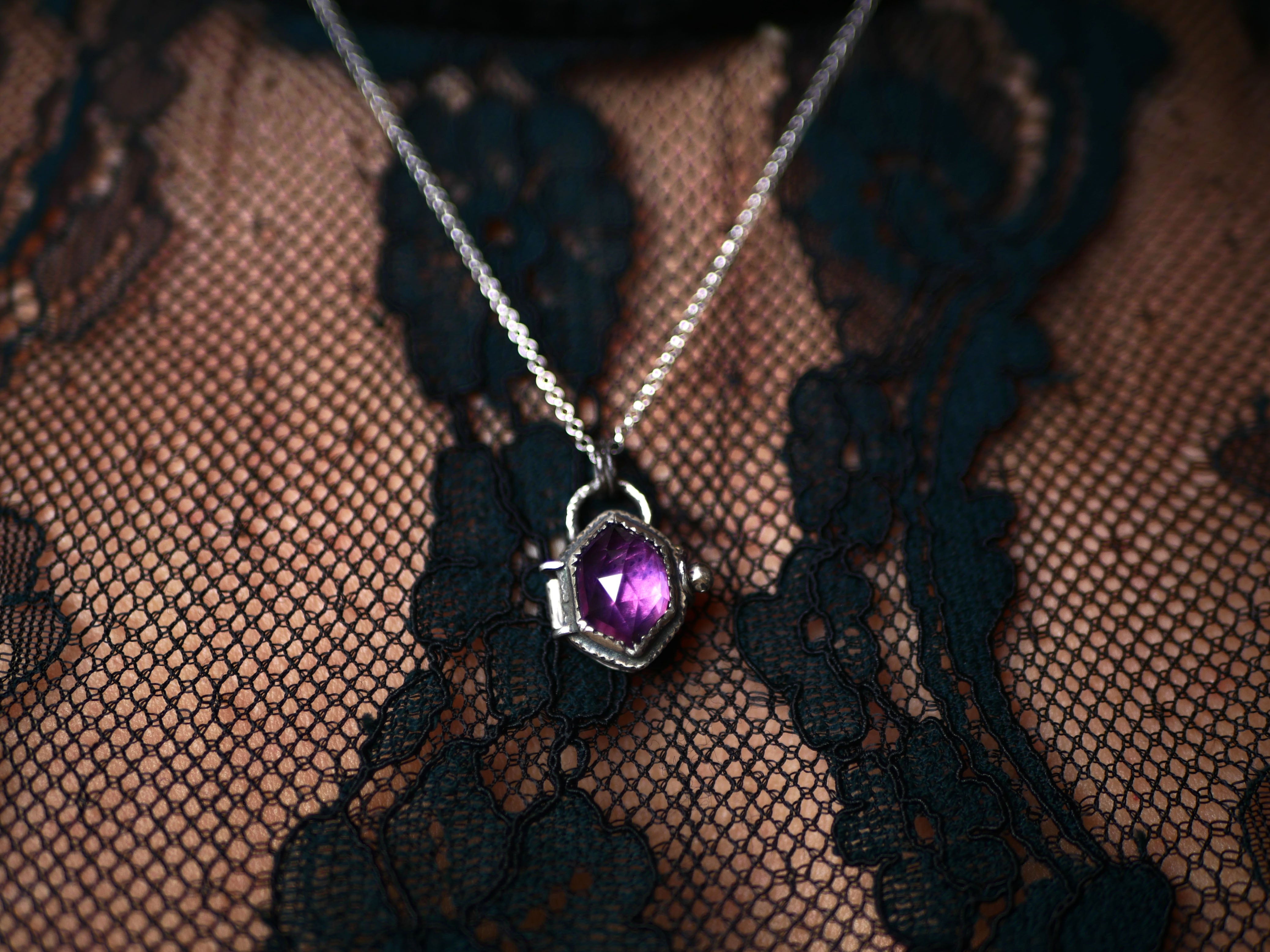 Collier "Poison" Alexandrite - Argent 925