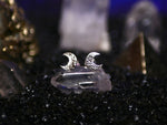 Charger l&#39;image dans la galerie, Boucles d&#39;oreilles Lune - Argent 925
