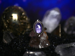 Bague Tanzanite & Lunes - Argent 925