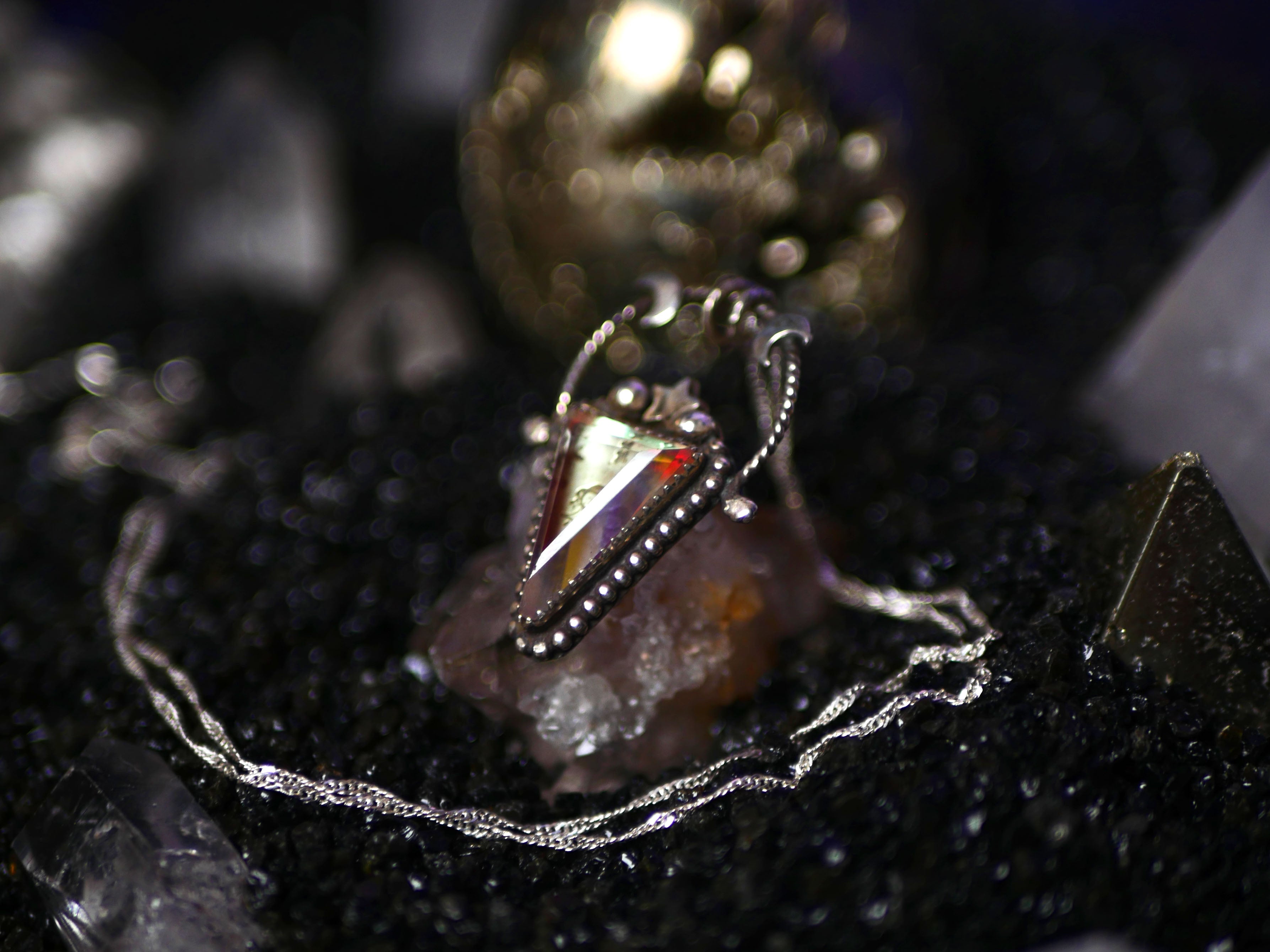 Collier Quartz Rainbow I - Argent 925