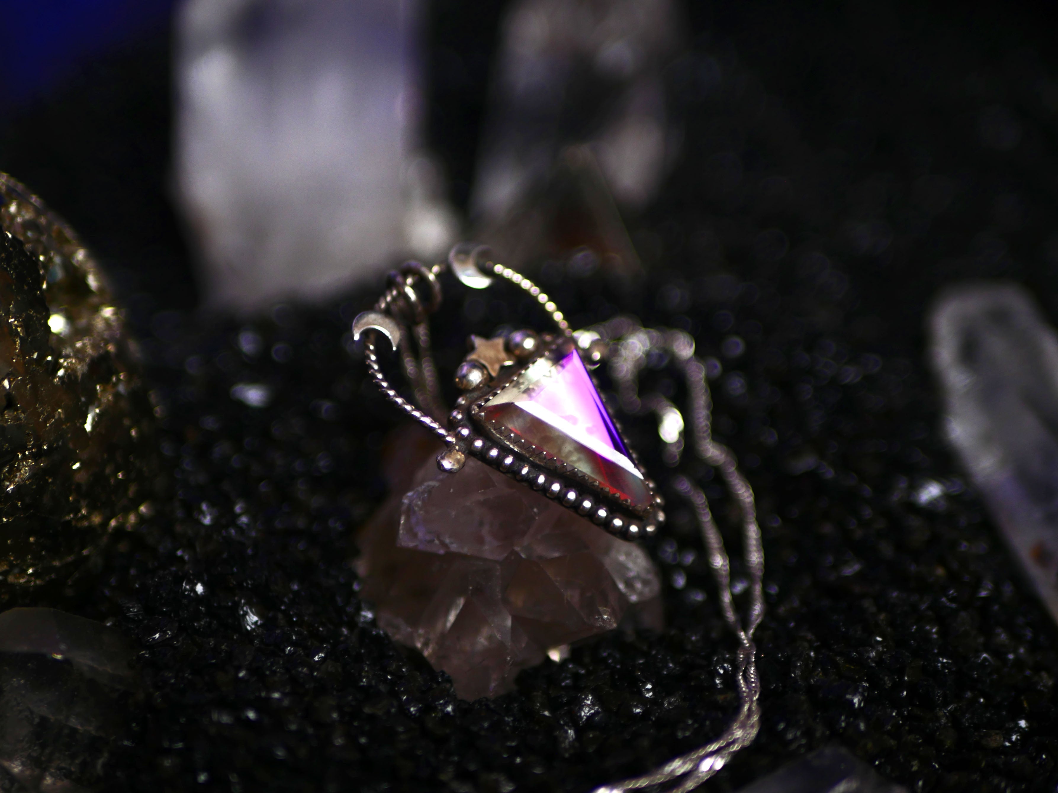 Collier Quartz Rainbow I - Argent 925