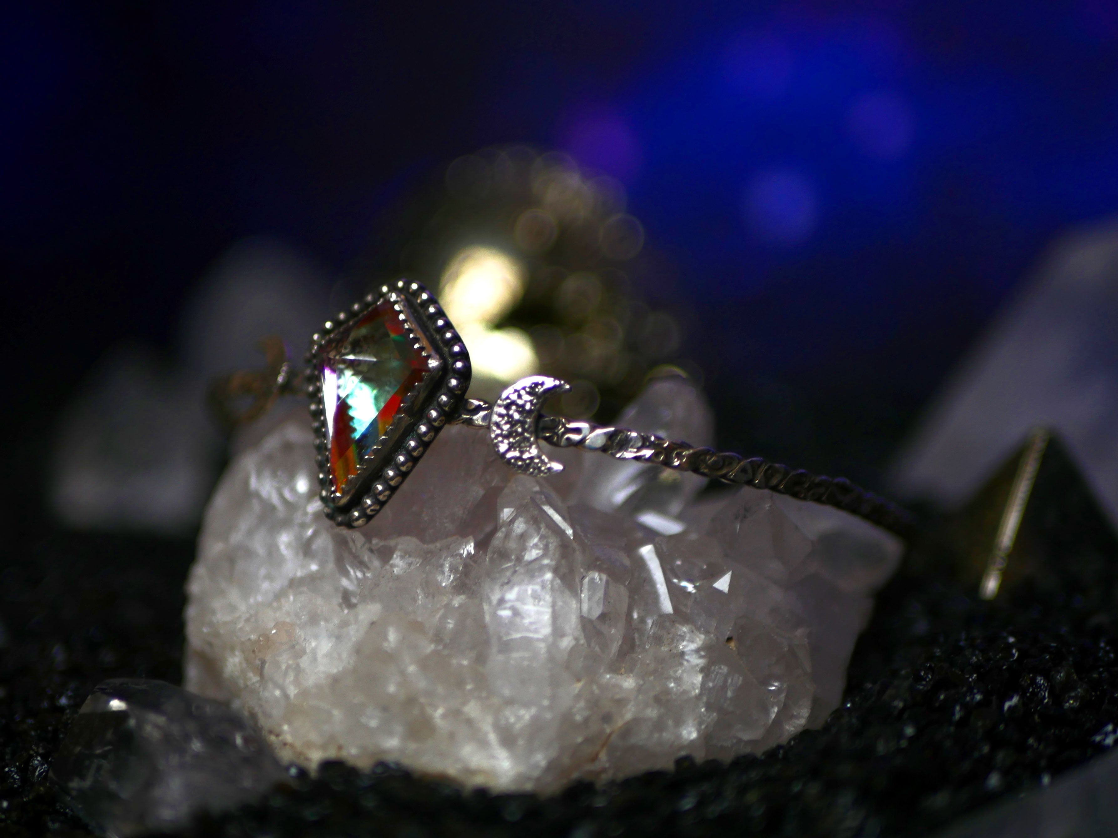 Jonc Quartz Rainbow II - Argent 925