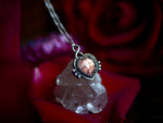 Charger l&#39;image dans la galerie, Collier Coeur de Quartz Fraise I - Argent 925
