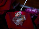 Charger l&#39;image dans la galerie, Collier Coeur de Quartz Fraise I - Argent 925
