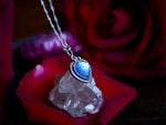 Charger l&#39;image dans la galerie, Collier Coeur de Nacre &amp; Quartz clair - Argent 925
