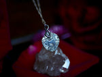 Charger l&#39;image dans la galerie, Collier Coeur de Nacre &amp; Quartz clair - Argent 925
