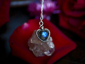 Collier Coeur de Labradorite - Argent 925