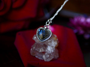 Collier Coeur de Labradorite - Argent 925