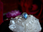 Charger l&#39;image dans la galerie, Jonc Coeur de Nacre &amp; Quartz clair - Argent 925
