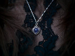 Charger l&#39;image dans la galerie, Collier Coeur de Cordiérite I - Argent 925
