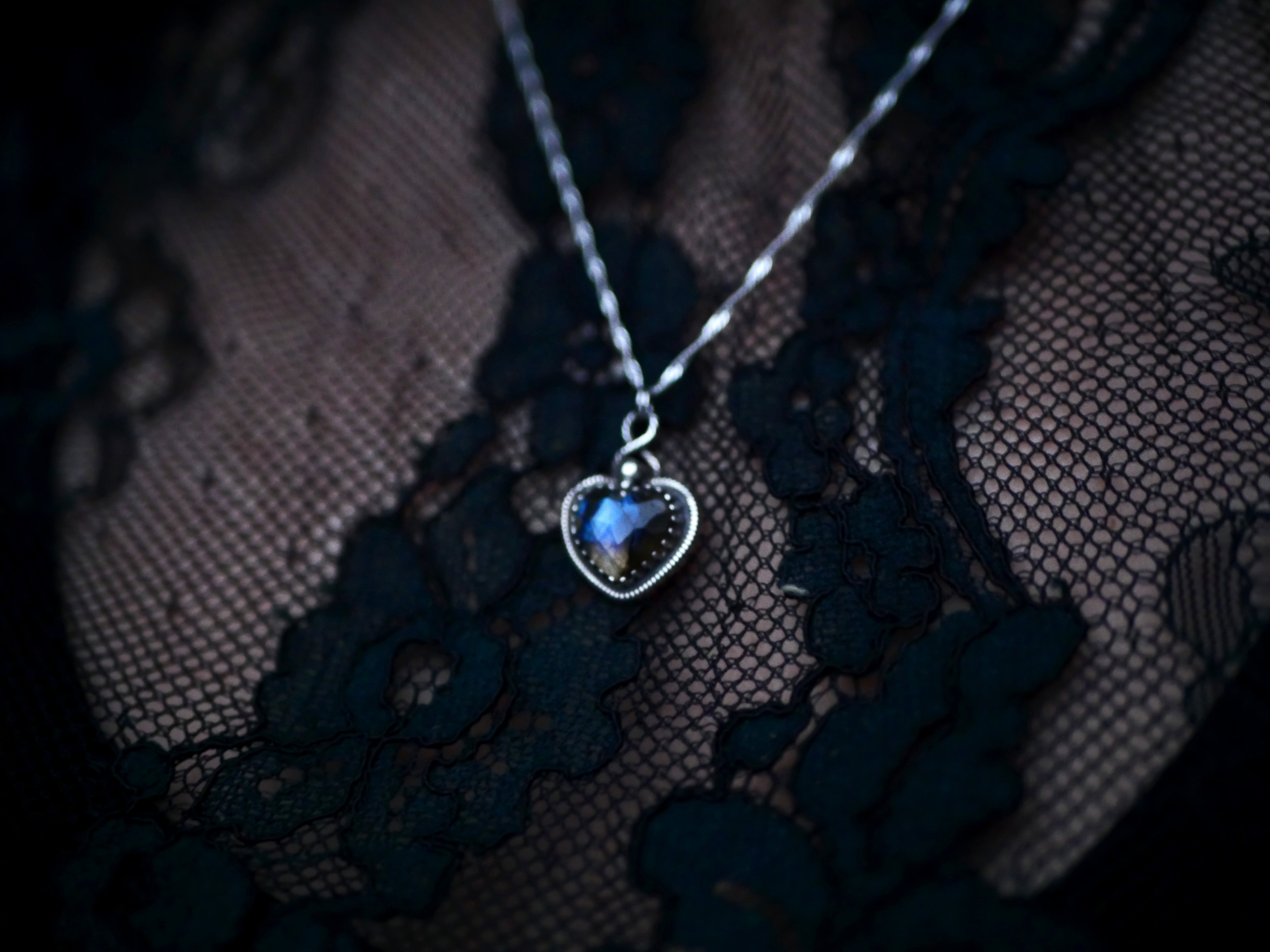 Collier Coeur de Labradorite - Argent 925