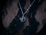 Charger l&#39;image dans la galerie, Collier Coeur de Labradorite - Argent 925
