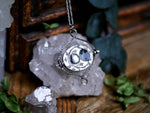 Charger l&#39;image dans la galerie, Talisman réversible - Pierre de Lune &amp; Topaze bleue - Argent 925
