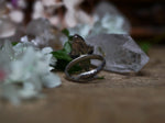 Charger l&#39;image dans la galerie, Bague réglable Métamorphoses - Calcédoine Aqua - Argent 925
