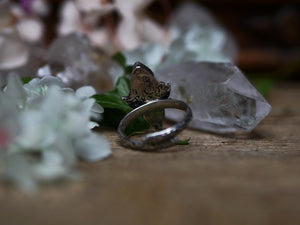 Bague réglable Métamorphoses - Calcédoine Aqua - Argent 925