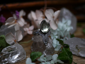 Bague réglable Métamorphoses - Prasiolite - Argent 925